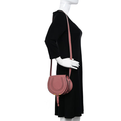 Chloe Calfskin Mini Marcie Round Crossbody Bag Rusty Pink 2 of 14