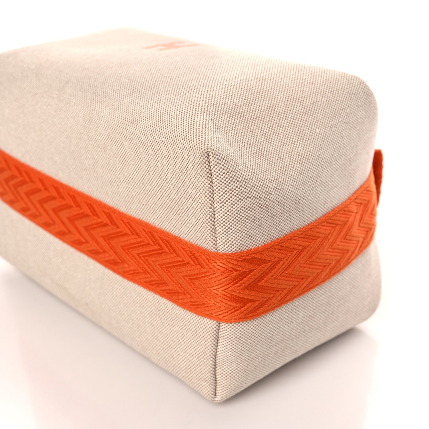 Hermes Canvas Large Bride-A-Brac Pouch Natural Orange 8 of 8