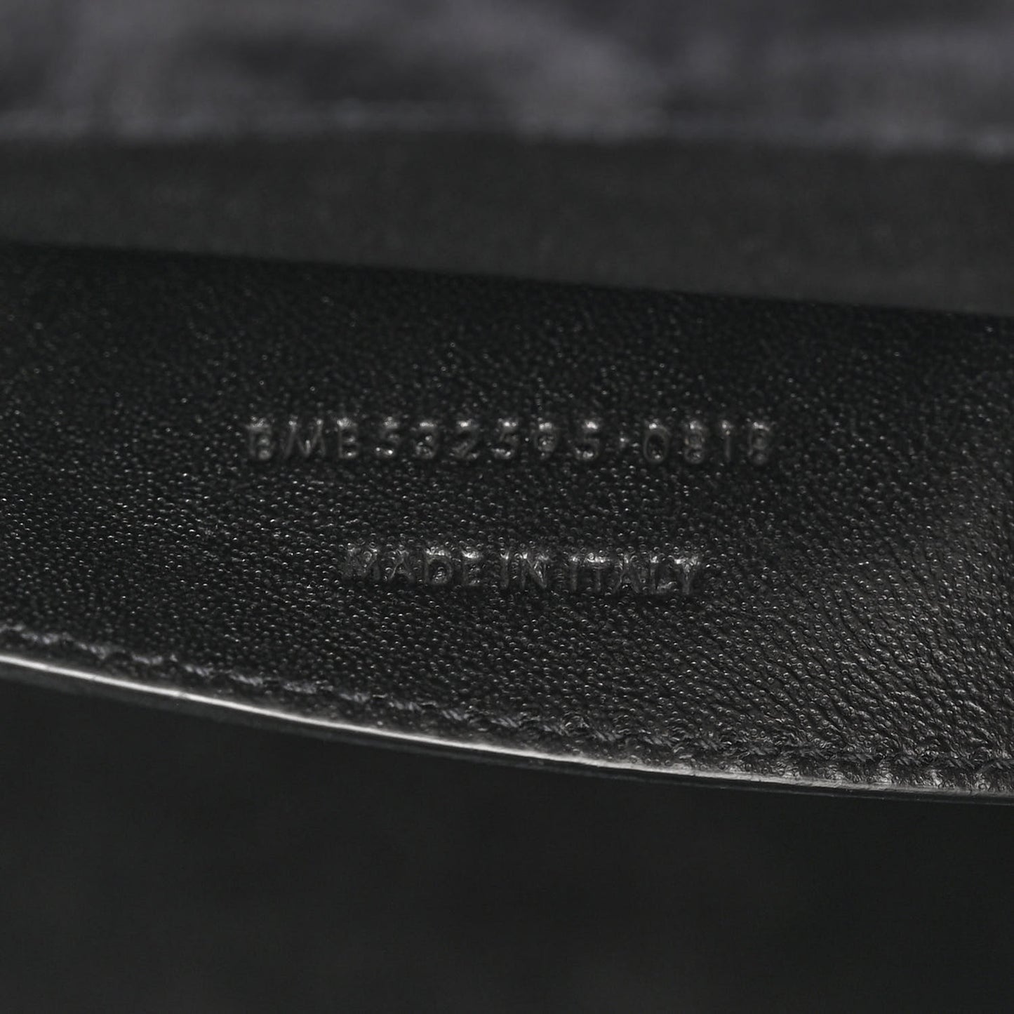 Patent Matelasse Monogram Large Vicky Chain Bag Black