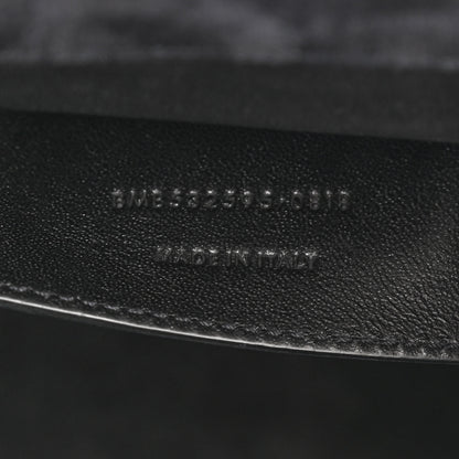 Saint Laurent Patent Matelasse Monogram Large Vicky Chain Bag Black 7 of 11