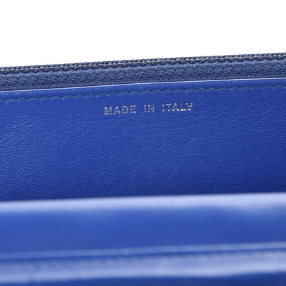 Chanel Patent Quilted Wallet On Chain WOC Blue 7 of 9