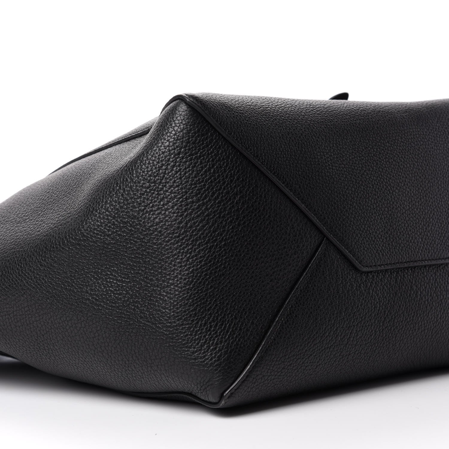 Celine Soft Grained Calfskin Small Belt Cabas Phantom Black 6 of 10