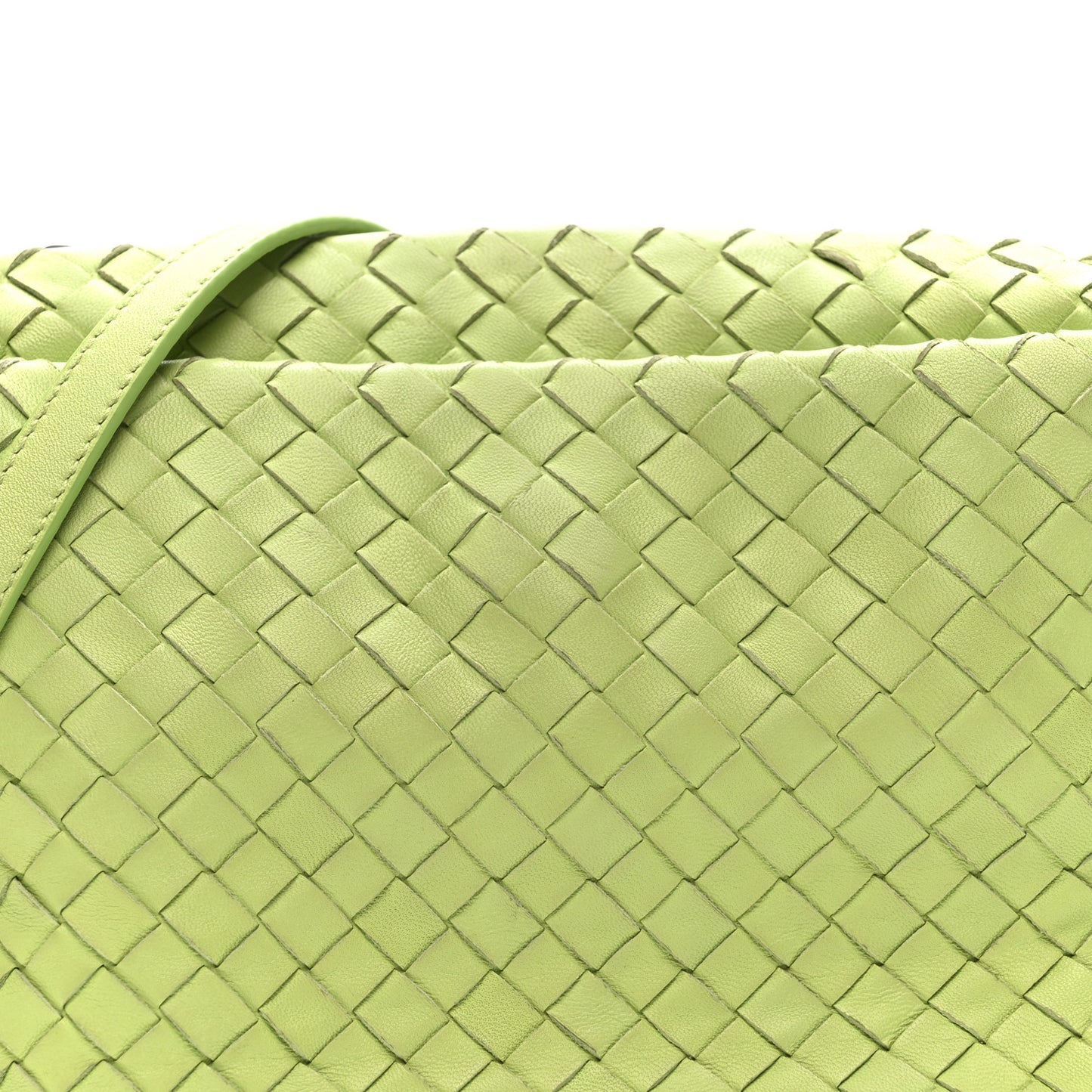 Nappa Intrecciato Small Camera Bag Acid Kiwi