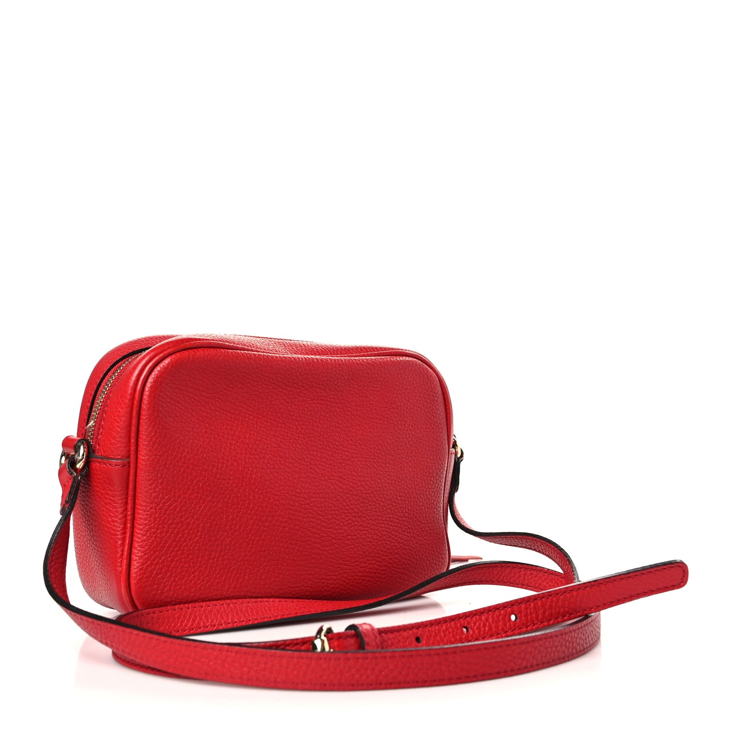Pebbled Calfskin Small Soho Disco Bag Tabasco Red