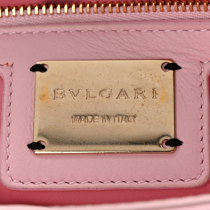 Bulgari Calfskin Matelasse Small Serpenti Cabochon Shoulder Bag Pink 6 of 10