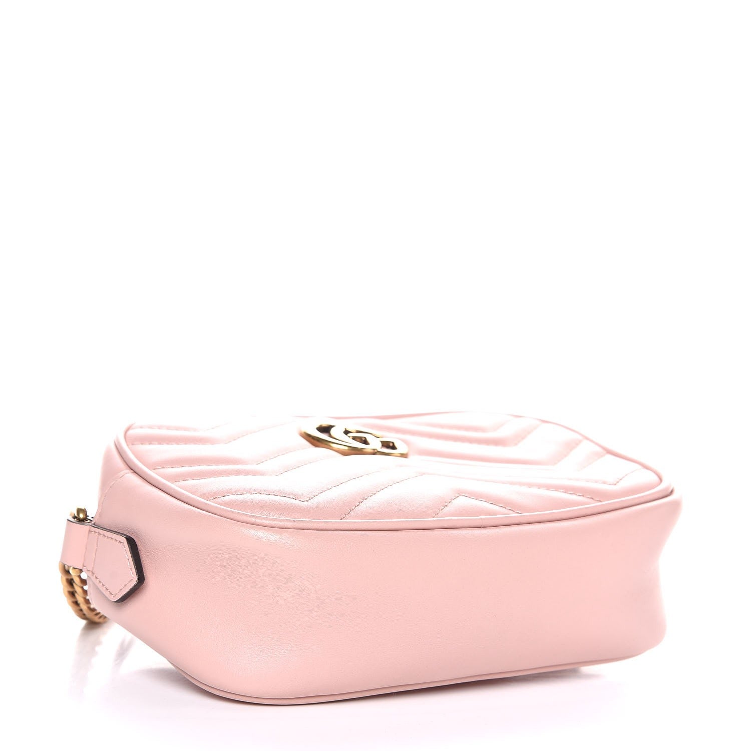 Gucci Calfskin Matelasse Mini GG Marmont Chain Shoulder Bag Perfect Pink 4 of 7