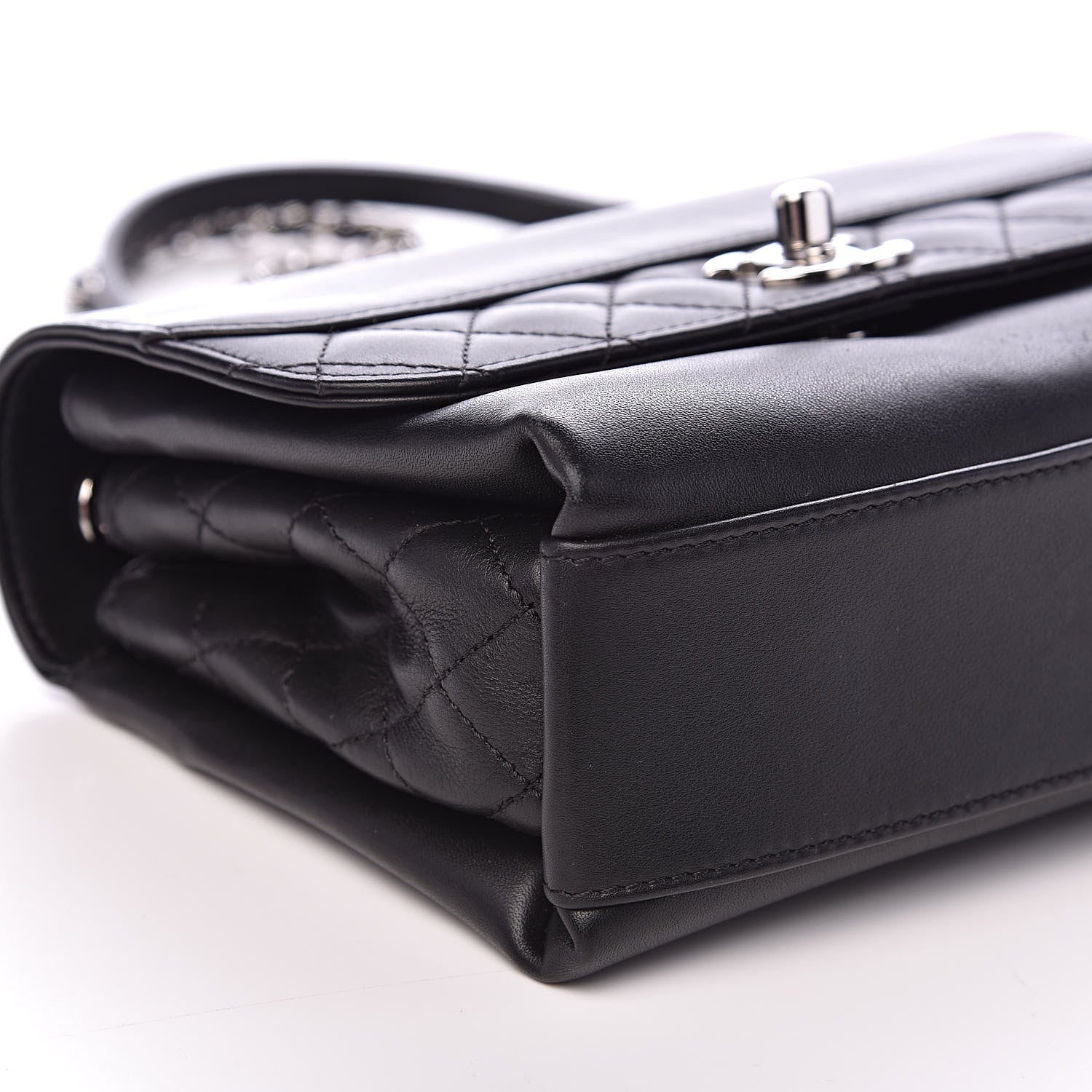 Chanel Calfskin Mini Tramezzo Flap Black 8 of 12