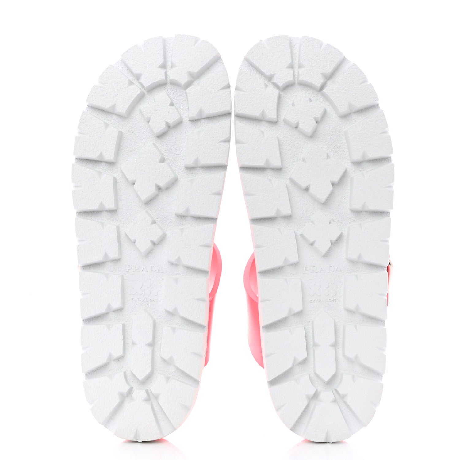 Prada EVA Rubber Buckled Lug Sole 20mm Thong Sandals 40 Begonia 5 of 11