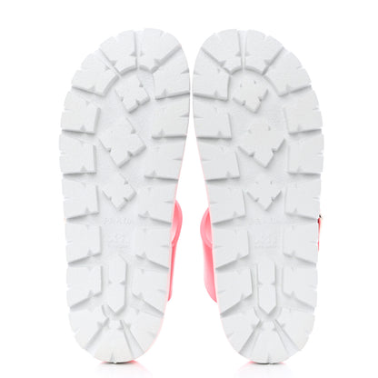 Prada EVA Rubber Buckled Lug Sole 20mm Thong Sandals 40 Begonia 5 of 11