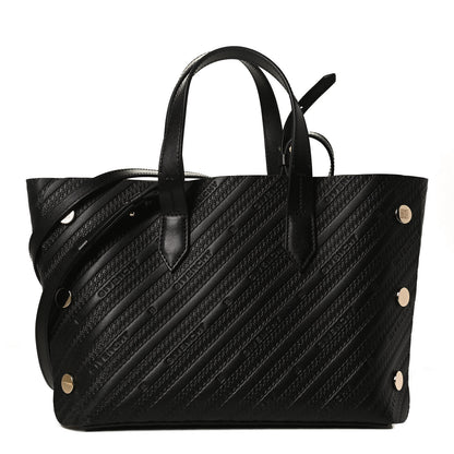 Givenchy Calfskin Chain Embossed Mini Bond Shopper Tote Black 2 of 11