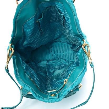Prada Tessuto Nylon Gaufre Tote Turchese 4 of 12