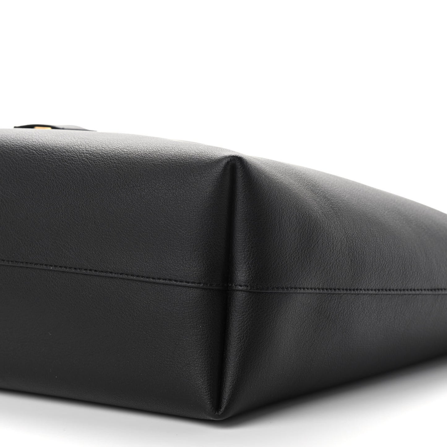 Calfskin Large Shopping Tote Black