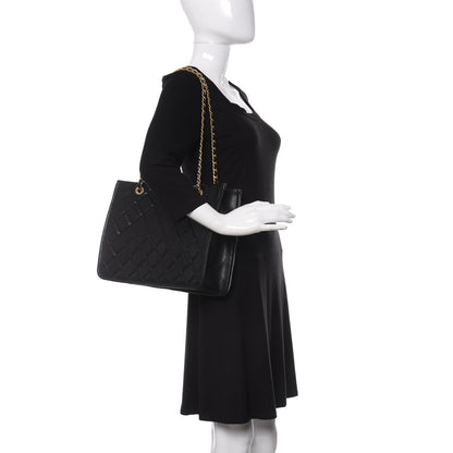 Chanel Caviar Quilted Sweet Classic Shopping Tote Black 2 of 10