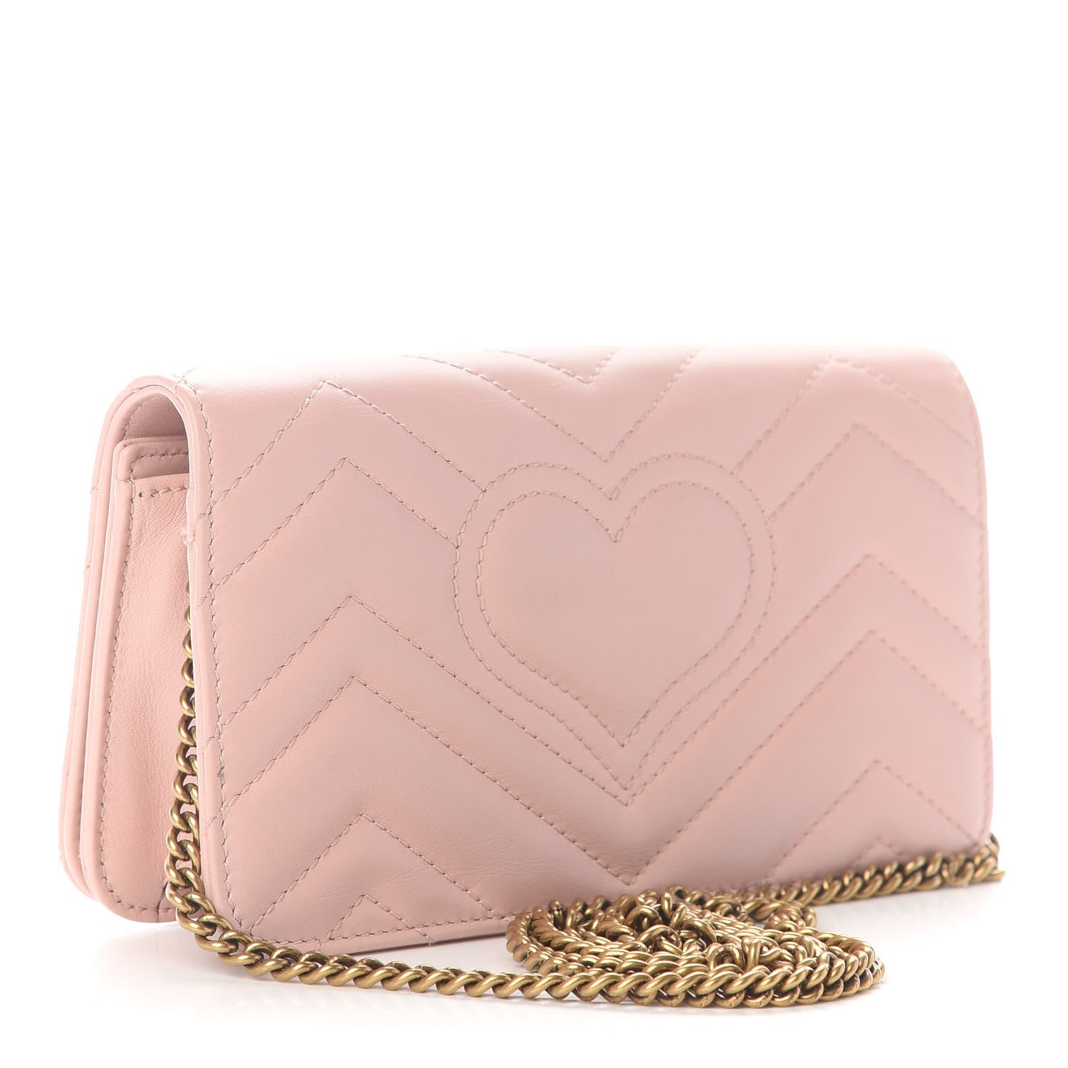 Gucci Calfskin Matelasse GG Marmont Mini Bag Perfect Pink 3 of 8