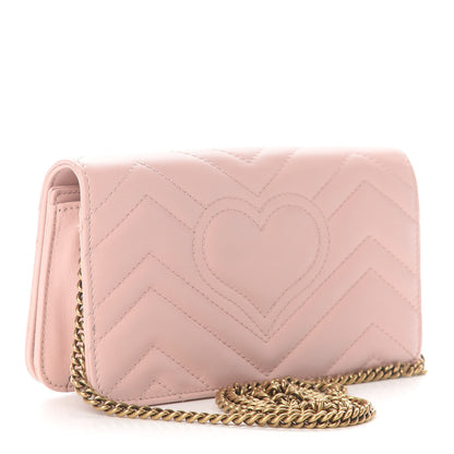 Gucci Calfskin Matelasse GG Marmont Mini Bag Perfect Pink 3 of 8