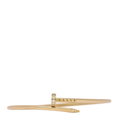 Cartier 18K Yellow Gold Diamond Small Juste Un Clou Bracelet 16 1 of 4