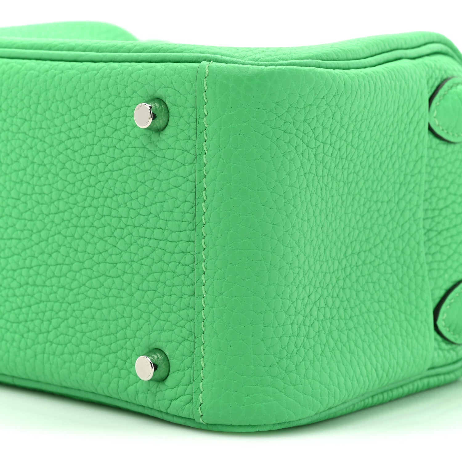 Hermes Taurillon Clemence Mini Lindy 20 Vert Comics 8 of 10