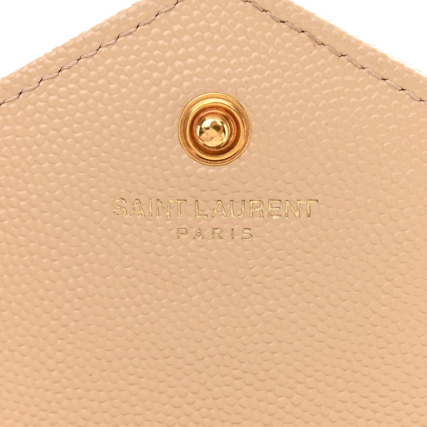 Grain De Poudre Matelasse Chevron Monogram Chain Wallet Dark Beige