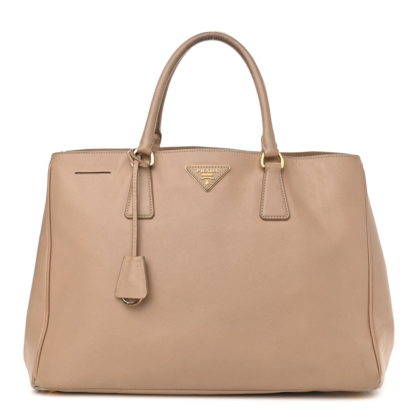 Saffiano Lux Medium Tote Cammeo