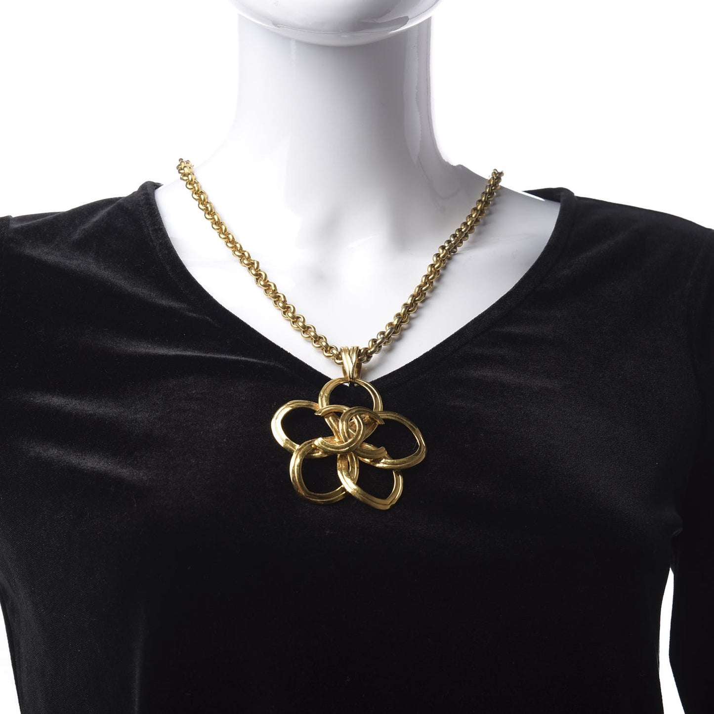 CC Flower Necklace Gold