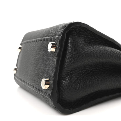 Fendi Cuoio Romano Selleria Bi-Color Mini Peekaboo Iconic Satchel Black Mou 9 of 9