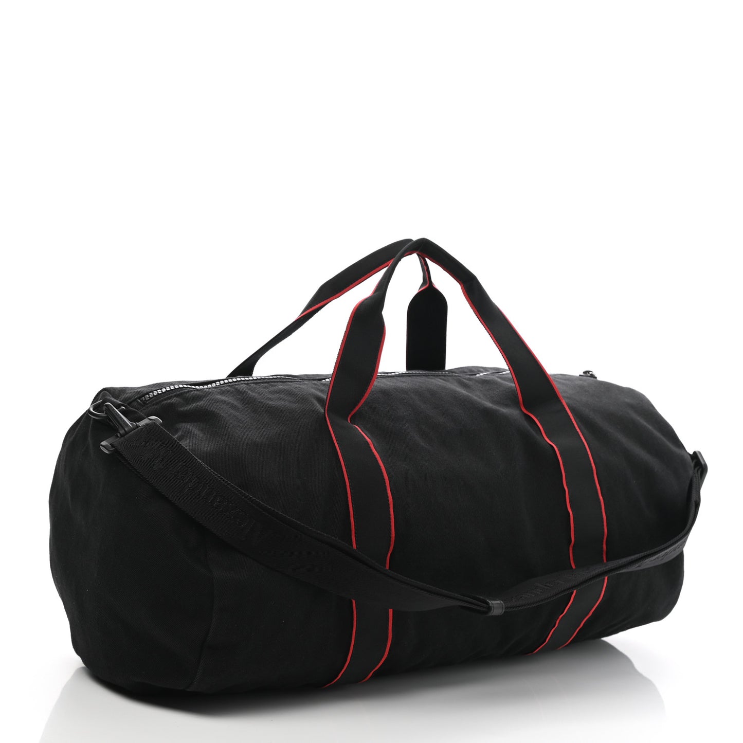 Canvas Selvedge Duffle Black Red