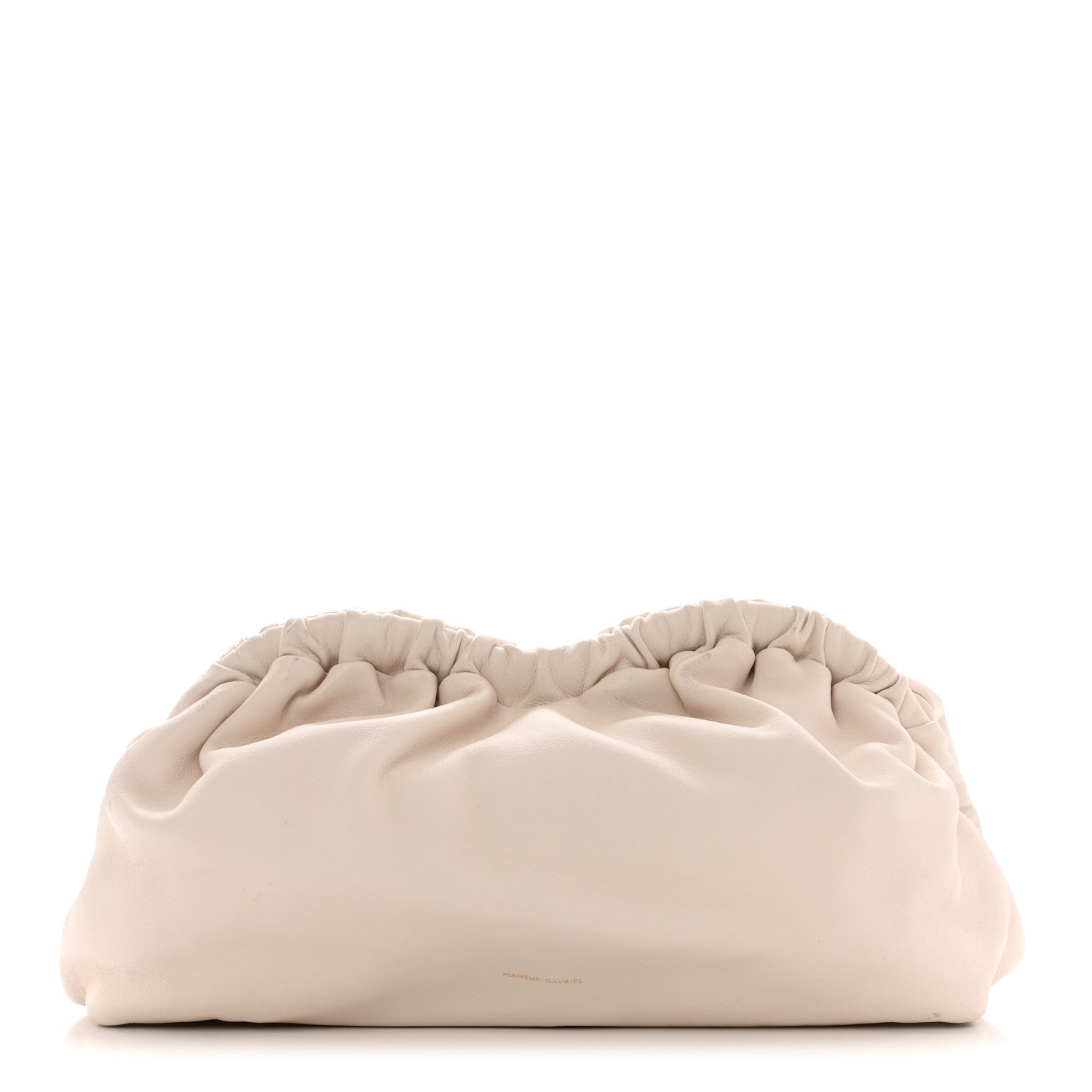 Mansur Gavriel Lambskin Cloud Clutch White 1 of 13