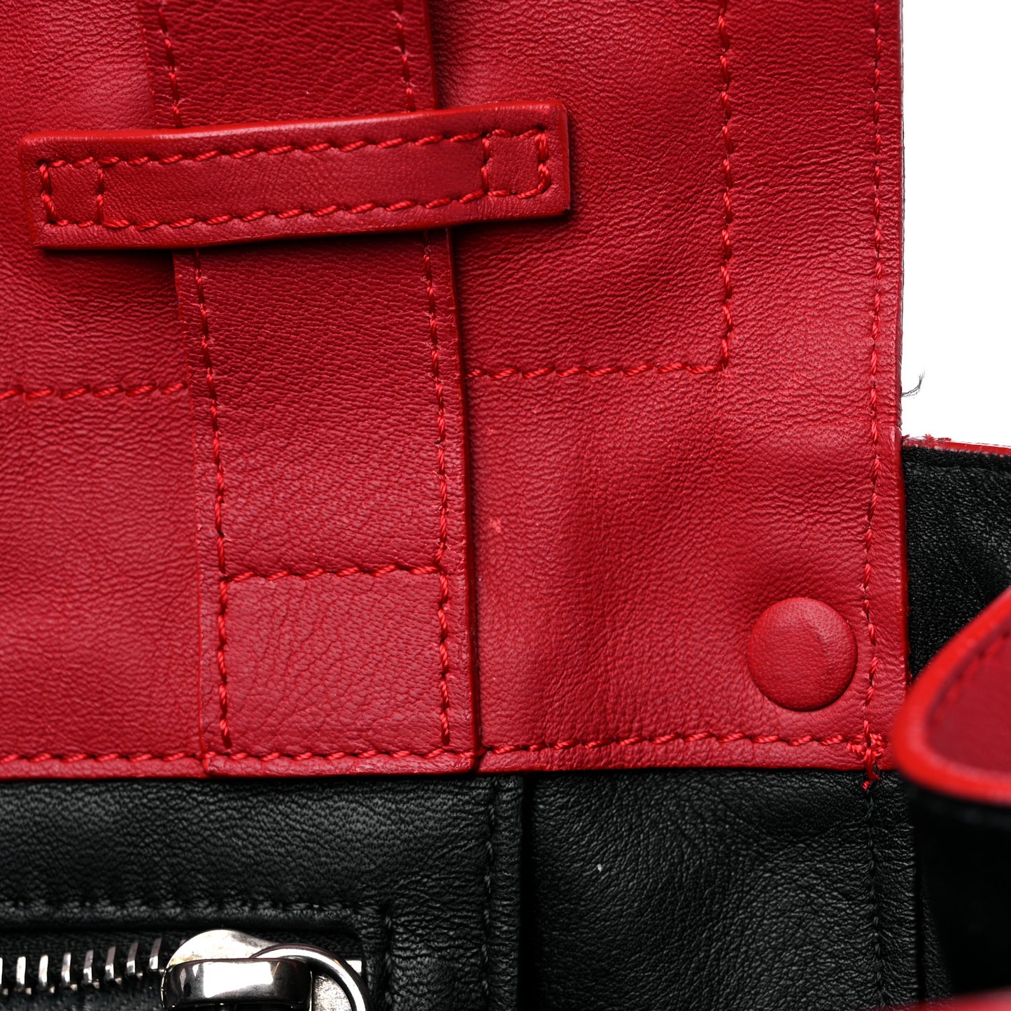 Calfskin Large PS Courier Backpack Red