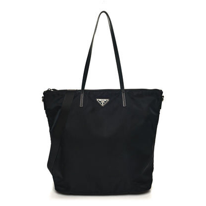 Prada Tessuto Nylon Saffiano Tote Black 1 of 9