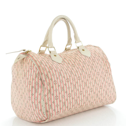 Louis Vuitton Mini Lin Croisette Speedy 30 Rouge 3 of 7