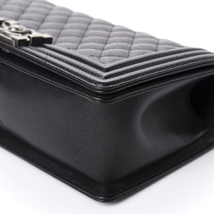 Chanel Caviar Quilted Medium Boy Flap Black 6 of 9