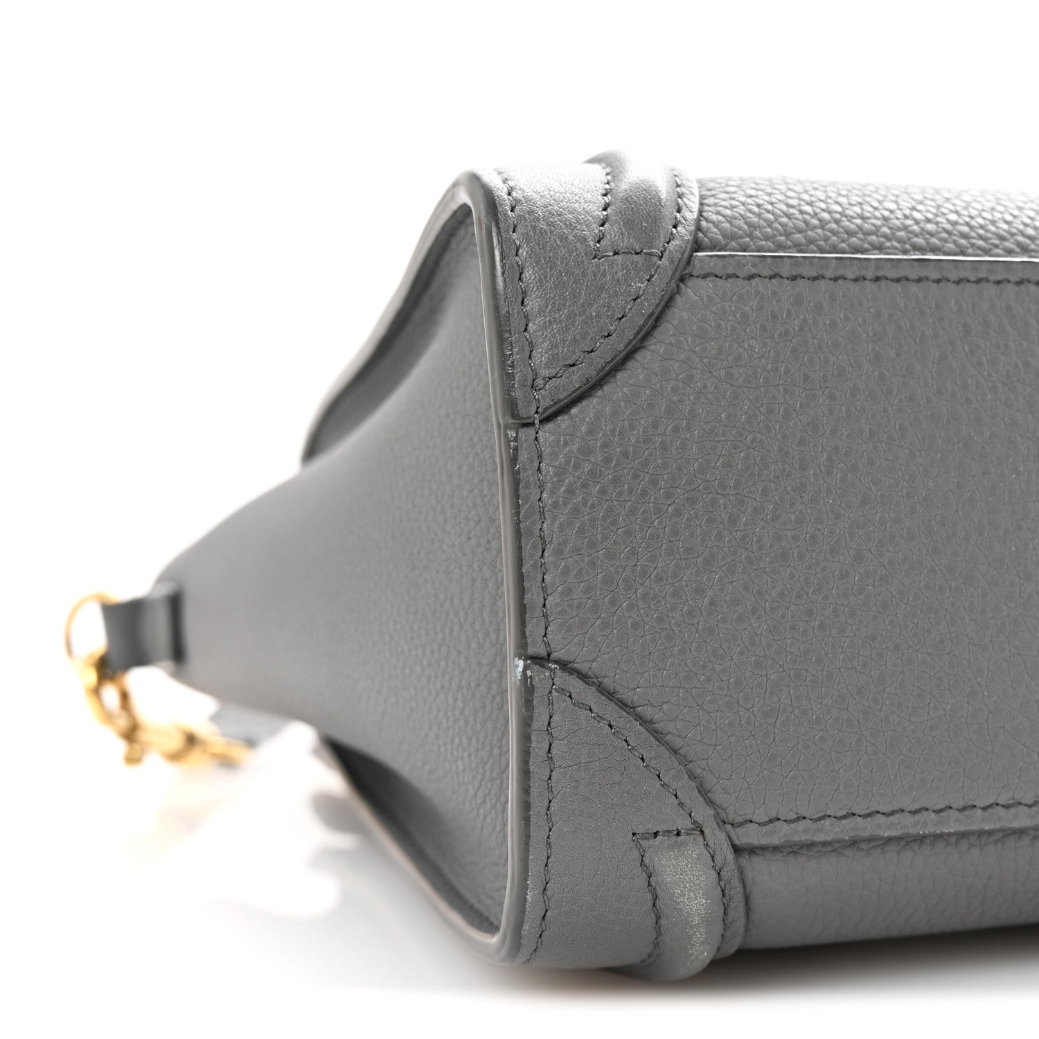 Celine Baby Drummed Calfskin Nano Luggage Kohl 9 of 10