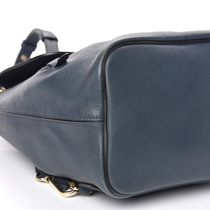 Chloe Suede Calfskin Medium Faye Backpack Silver Blue 9 of 12