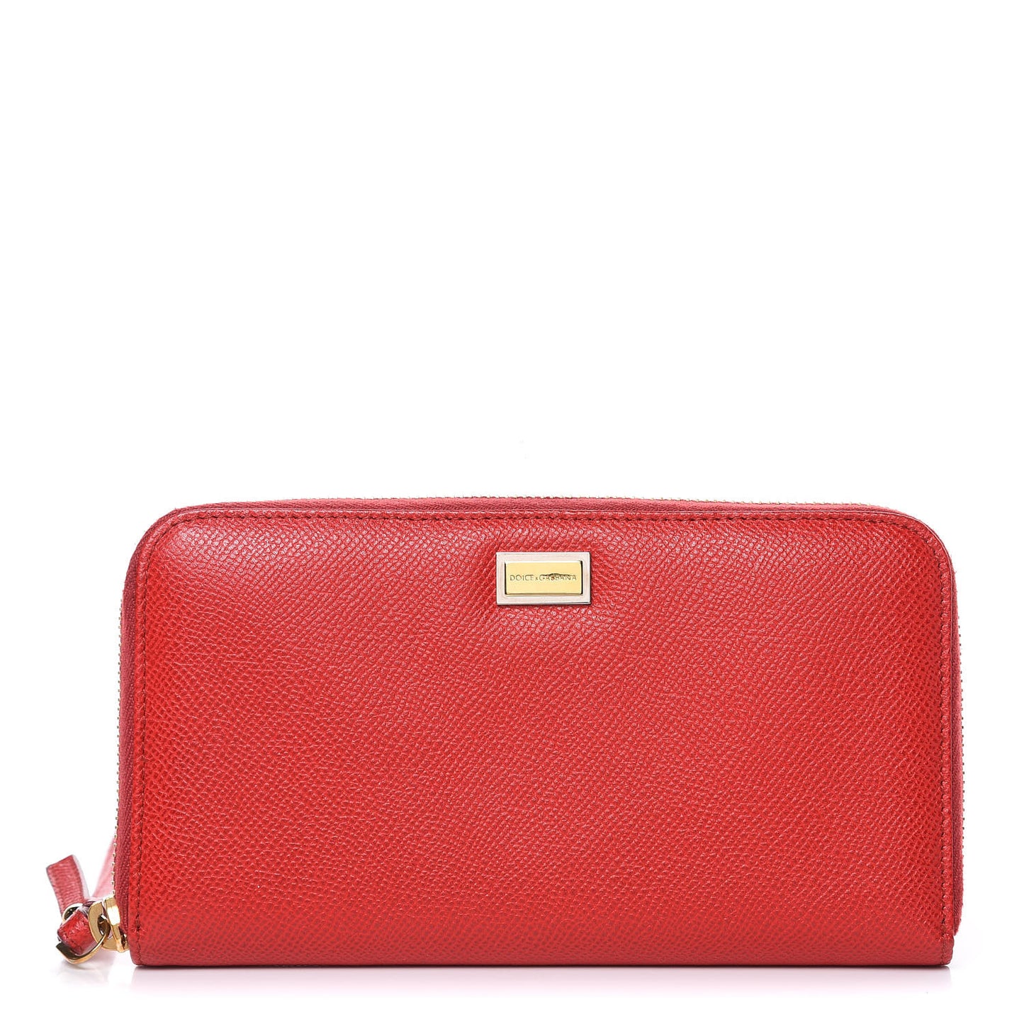 Dauphine Zip Around Wristlet Wallet Red