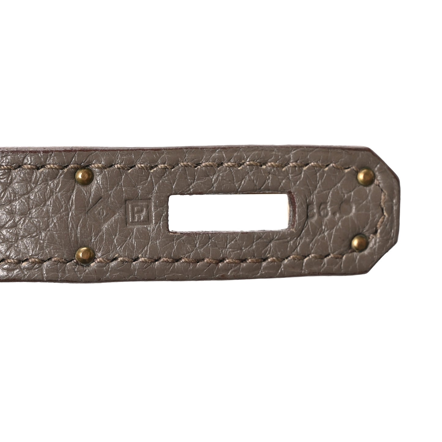 Taurillon Clemence Lizard Club Birkin 35 Etain Graphite
