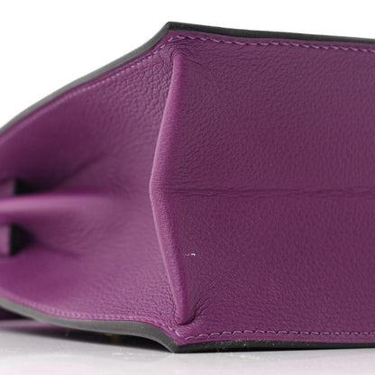 Hermes Evercolor Kelly Danse II Belt Bag Anemone 10 of 12