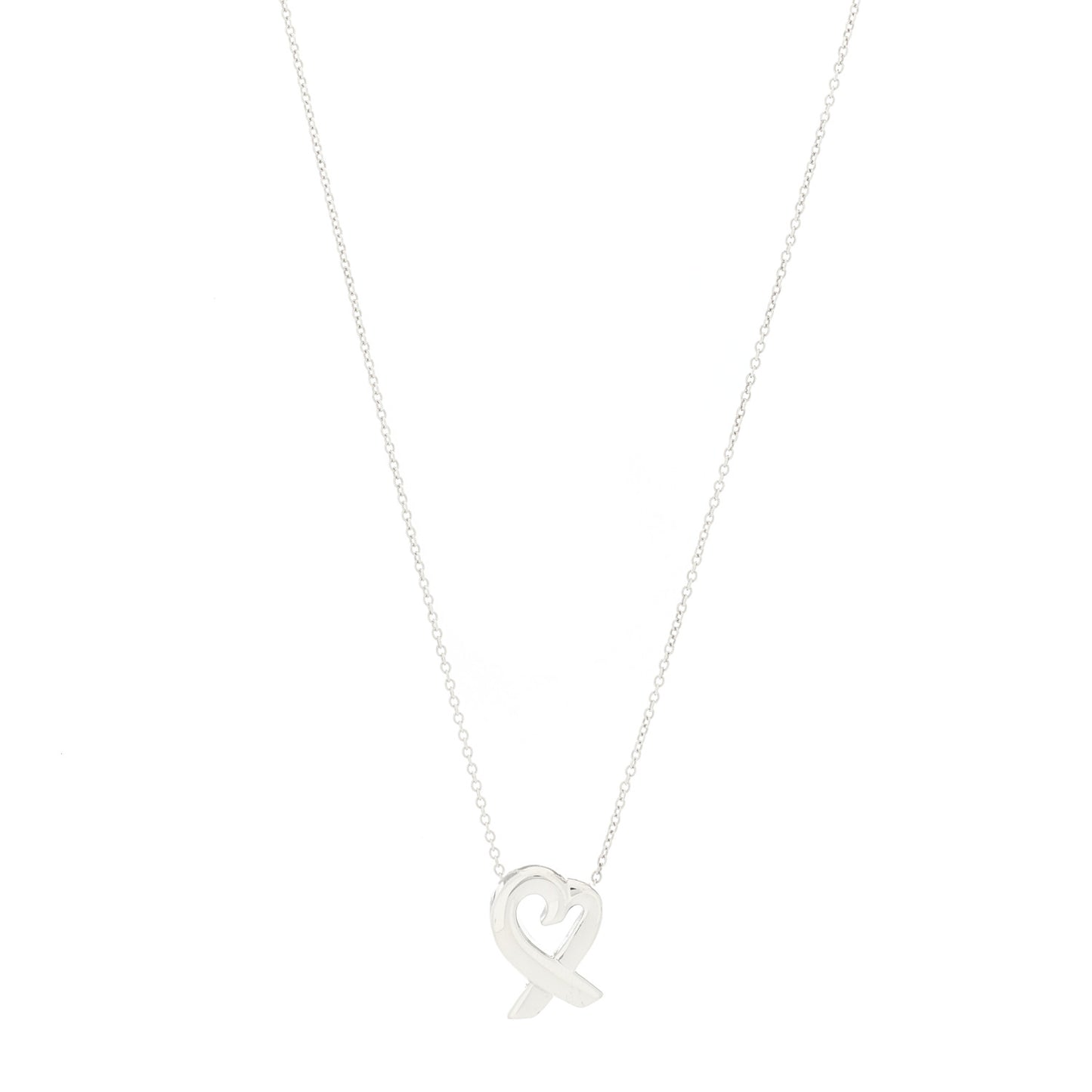 Sterling Silver Paloma Picasso Loving Heart Pendant Necklace