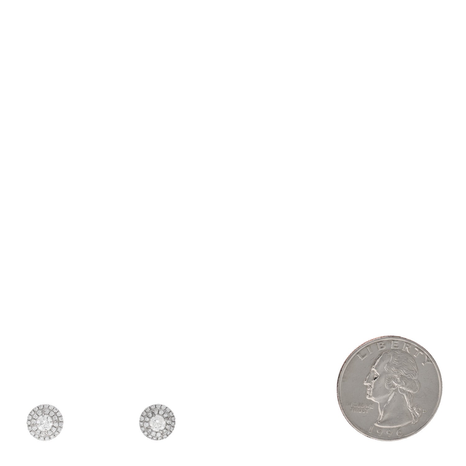 Tiffany Platinum Diamond .60ctw Soleste Earrings 2 of 4