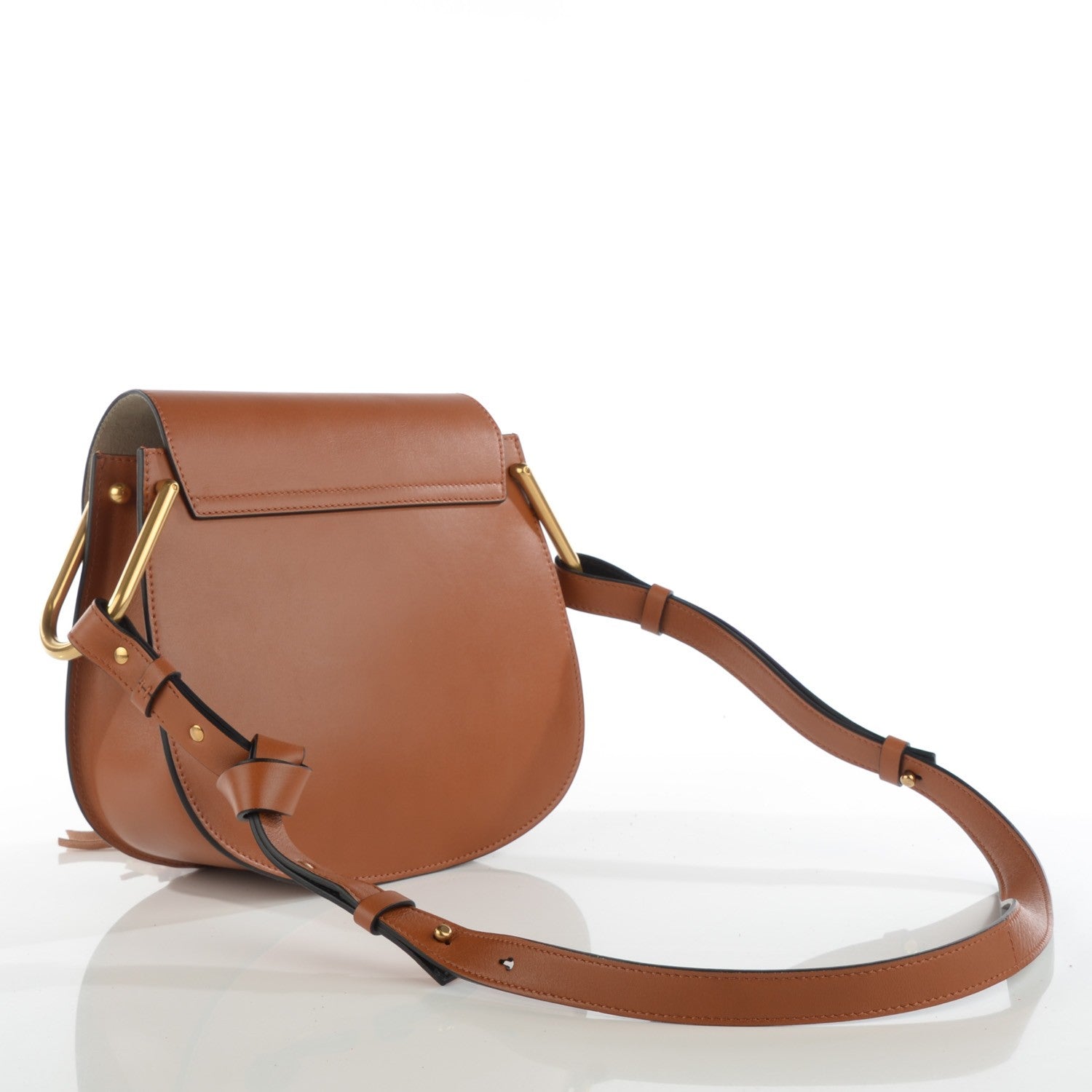 Chloe Calfskin Small Hudson Fringe Shoulder Bag Caramel 3 of 7