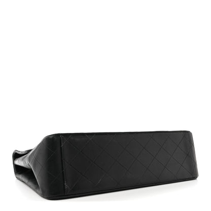 Chanel Lambskin Quilted XL Jumbo Single Flap Black 4 of 16