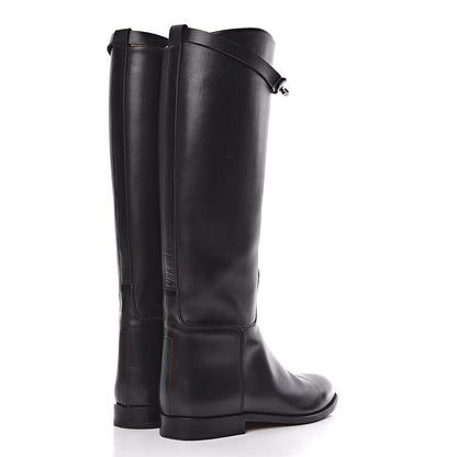 Hermes Box Kelly Jumping Boots 41 Black 4 of 14