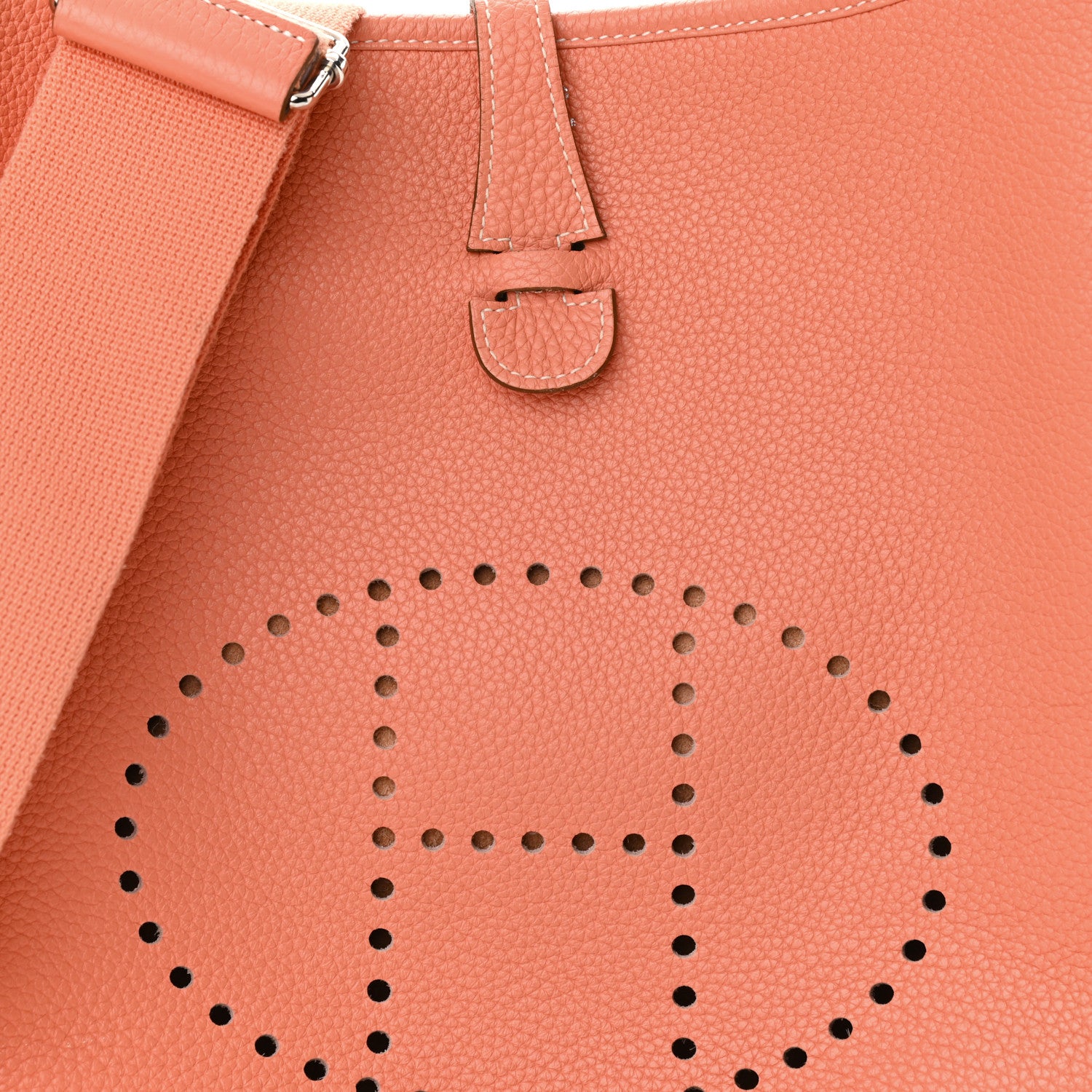 Hermes Taurillon Clemence Evelyne III PM Crevette 8 of 11