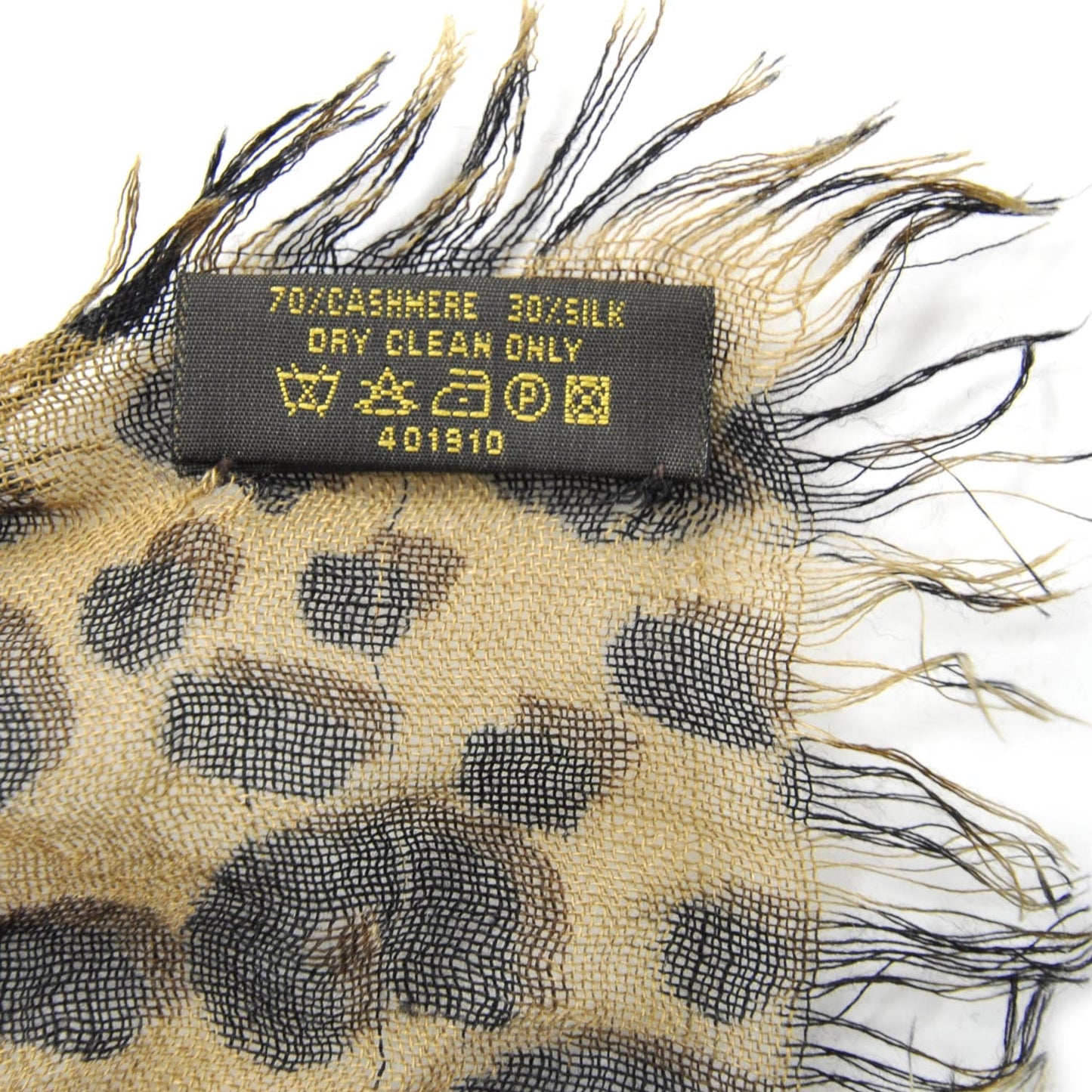 Cashmere Silk Leopard Stole