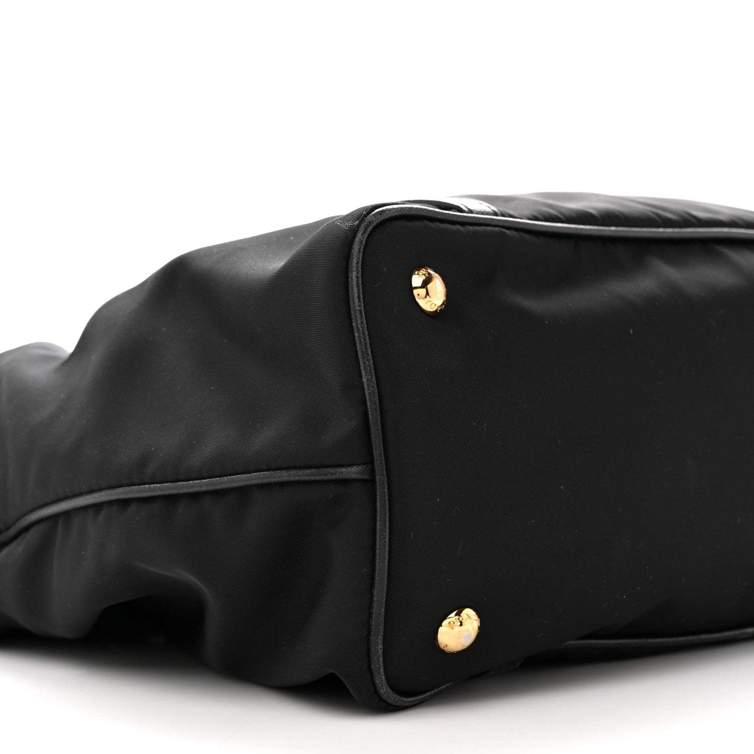 Prada Tessuto Nylon Saffiano Tote Black 9 of 14