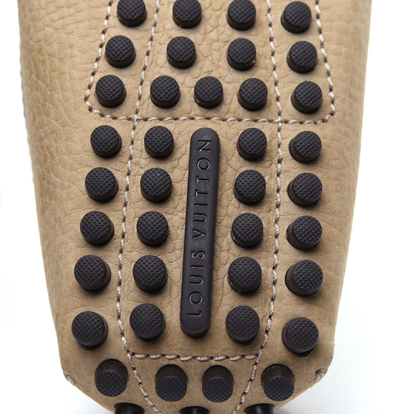 Nubuck Mens Hockenheim Moccasin Loafers 9 Beige