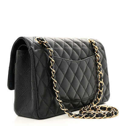 Chanel Caviar Quilted Medium Double Flap Black 3 of 14
