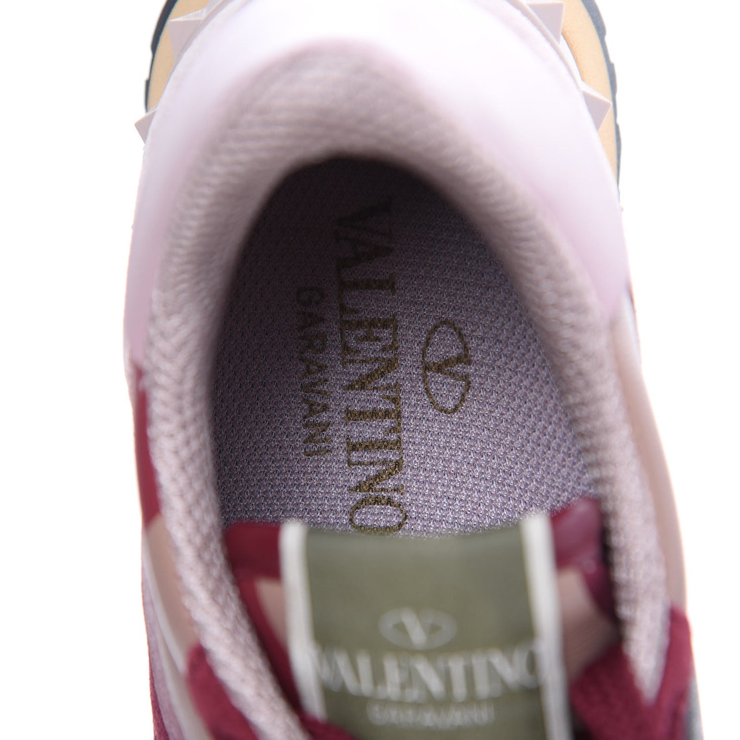Nappa Fabric Suede Camouflage Womens Rockrunner Sneakers 36.5 Multicolor Rubin