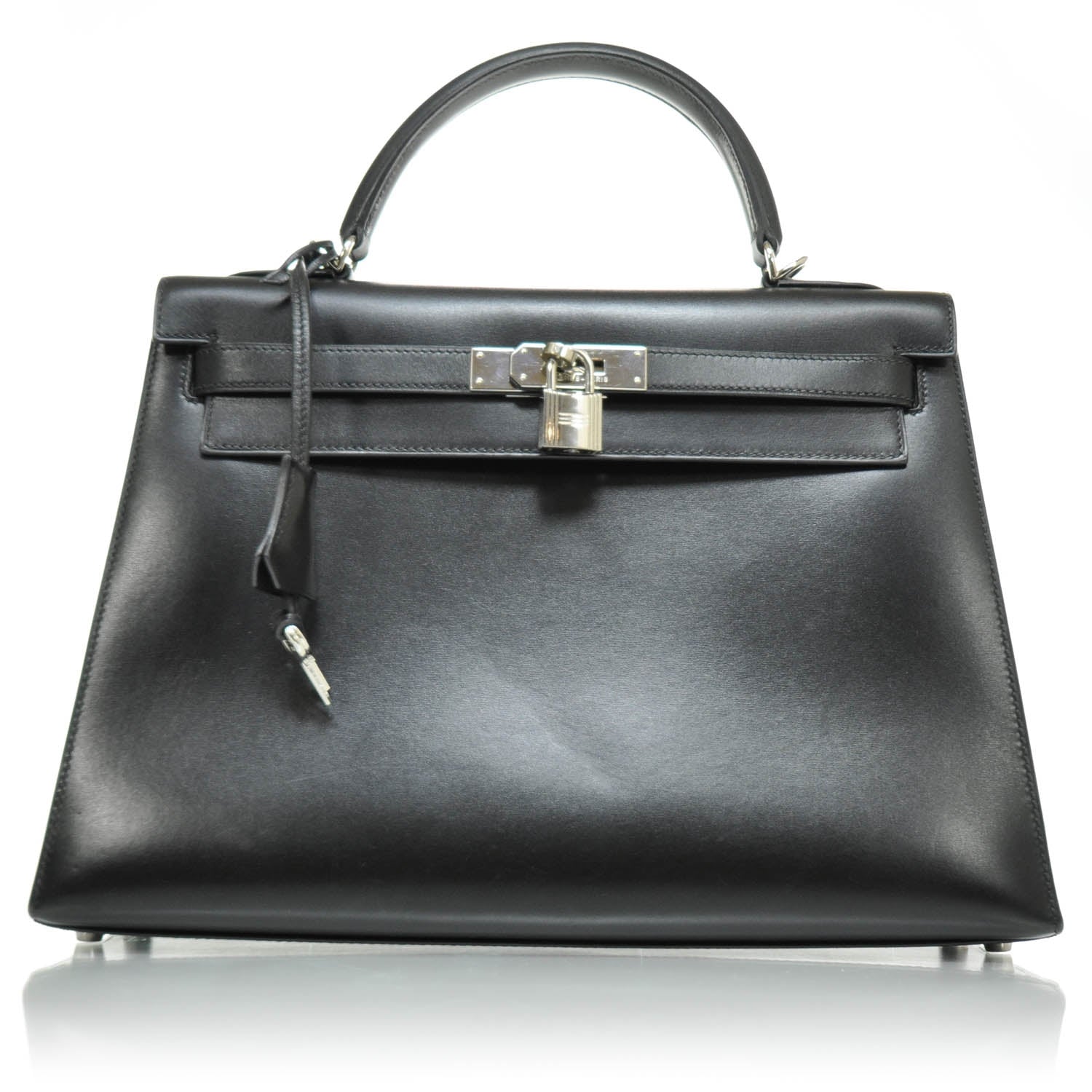 Hermes Box Calfskin Kelly 32 Black 1 of 11