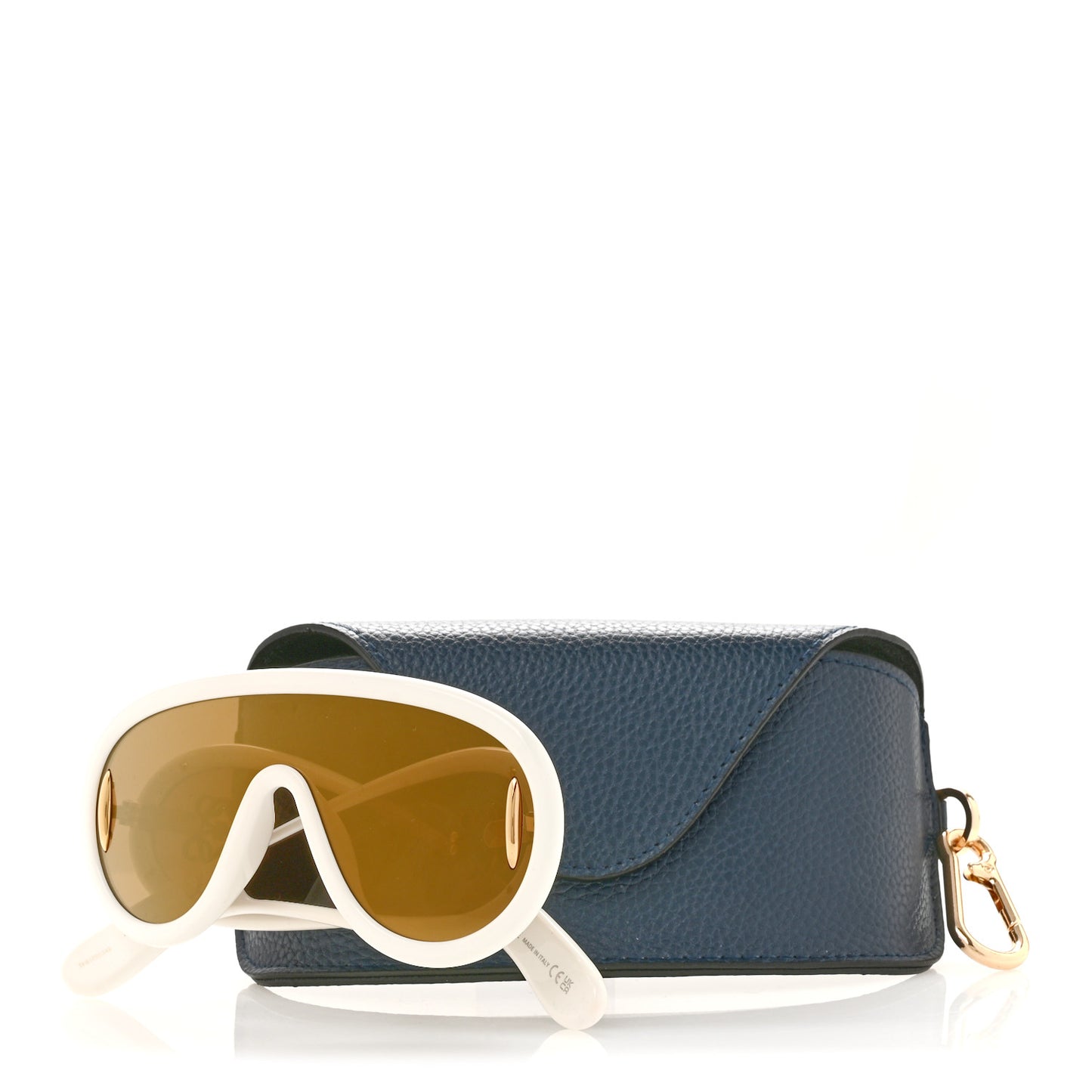 Acetate Anagram Wave Mask Sunglasses LW40108I Ivory