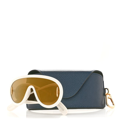 Loewe Acetate Anagram Wave Mask Sunglasses LW40108I Ivory 7 of 7
